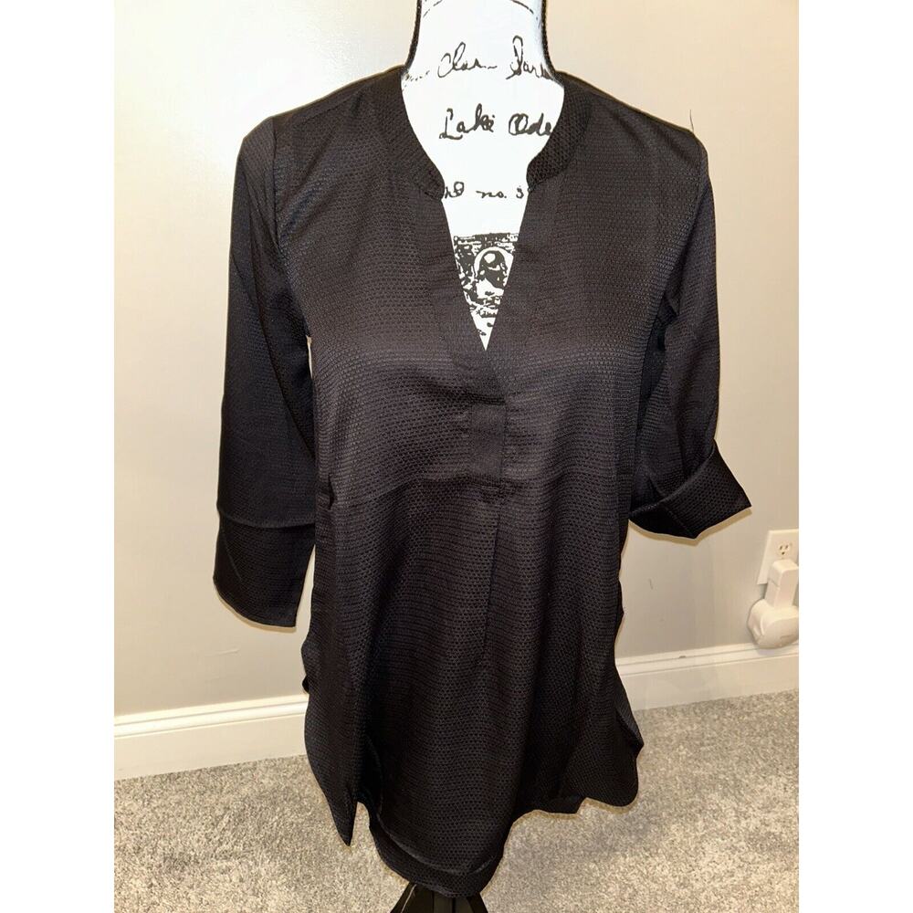 BuckHead Betties Black Gabby Shirt Womens Size S Black 3/4 Sleeve Dress